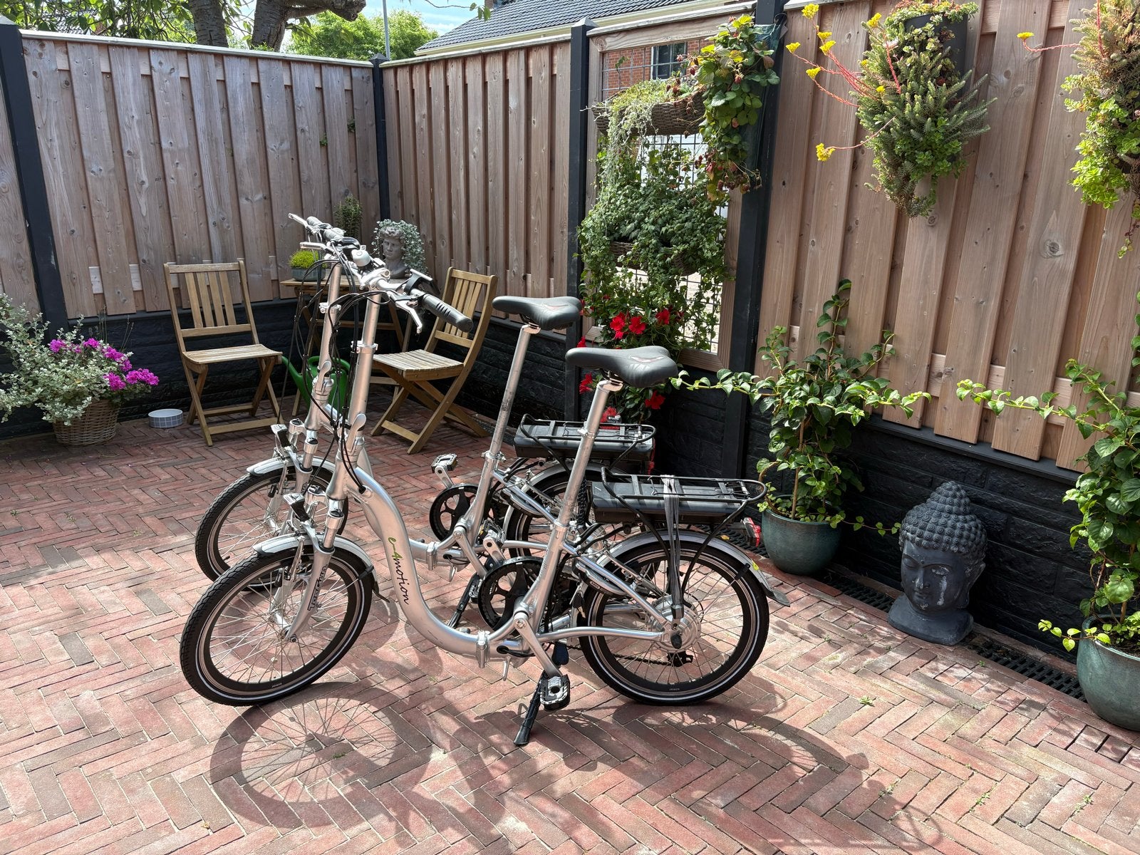 2x E-4motion elektrische vouwfietsen - Zo goed als nieuw, Overige merken, 20 inch of meer, Velgrem, Versnellingen