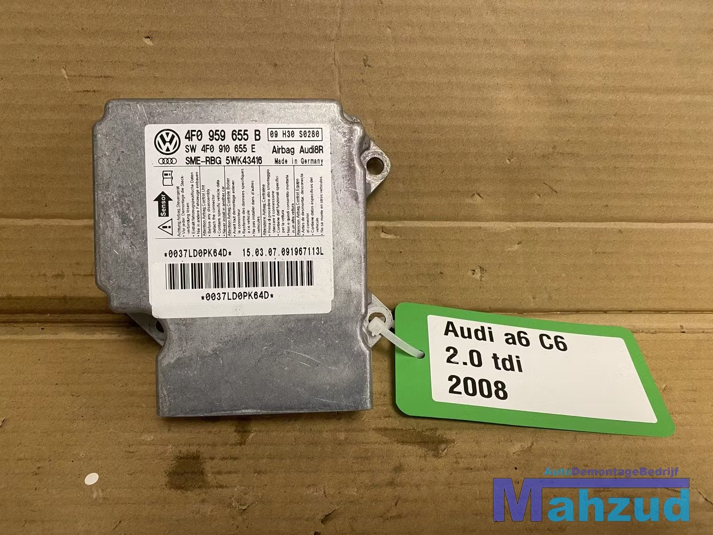 AUDI A6 C6 Airbag module 2004-2011 4F0959655B, Info@fabrikant.eu, Fabrikantstraat 1
1000 AA  Amsterdam, NL, Ophalen of Verzenden