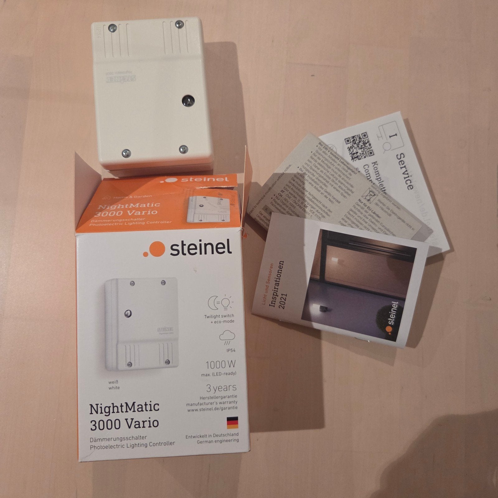 Steinel NightMatic 3000 Vario schemerschakelaar nieuw, Ophalen of Verzenden, Nieuw