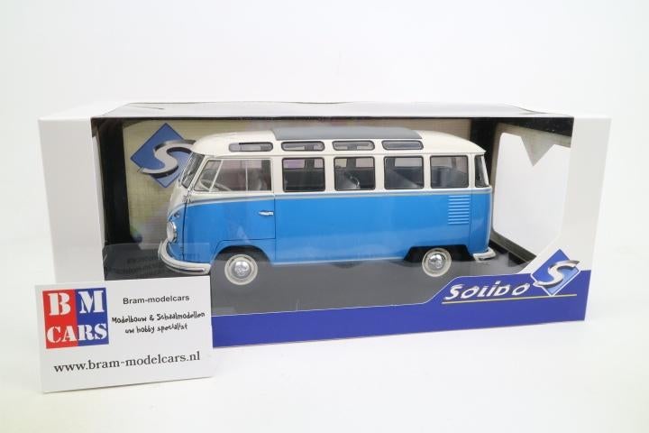 1:18  Volkswagen T1 Samba 1962    -   Nu € 40,75, Solido, Auto, Solido, Info@bram-modelcars.nl