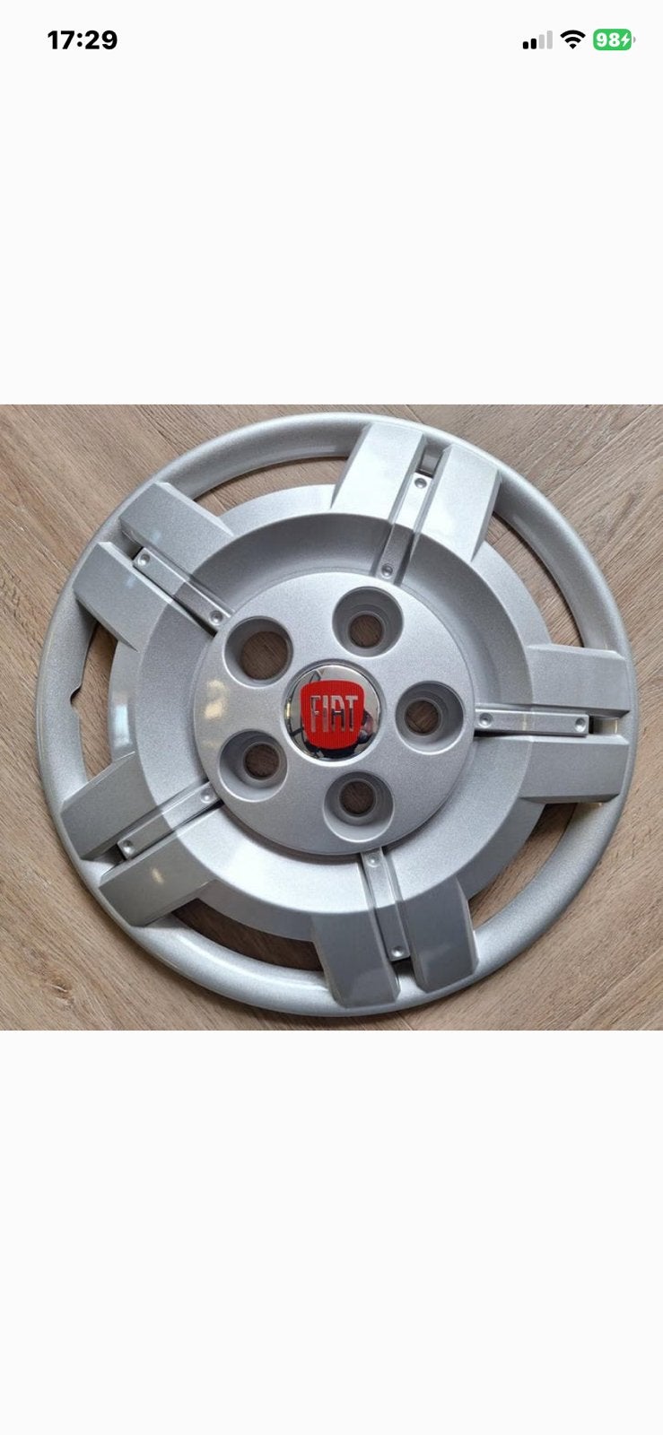 2 Fiat wieldoppen 16 inch, Ophalen of Verzenden, Zo goed als nieuw