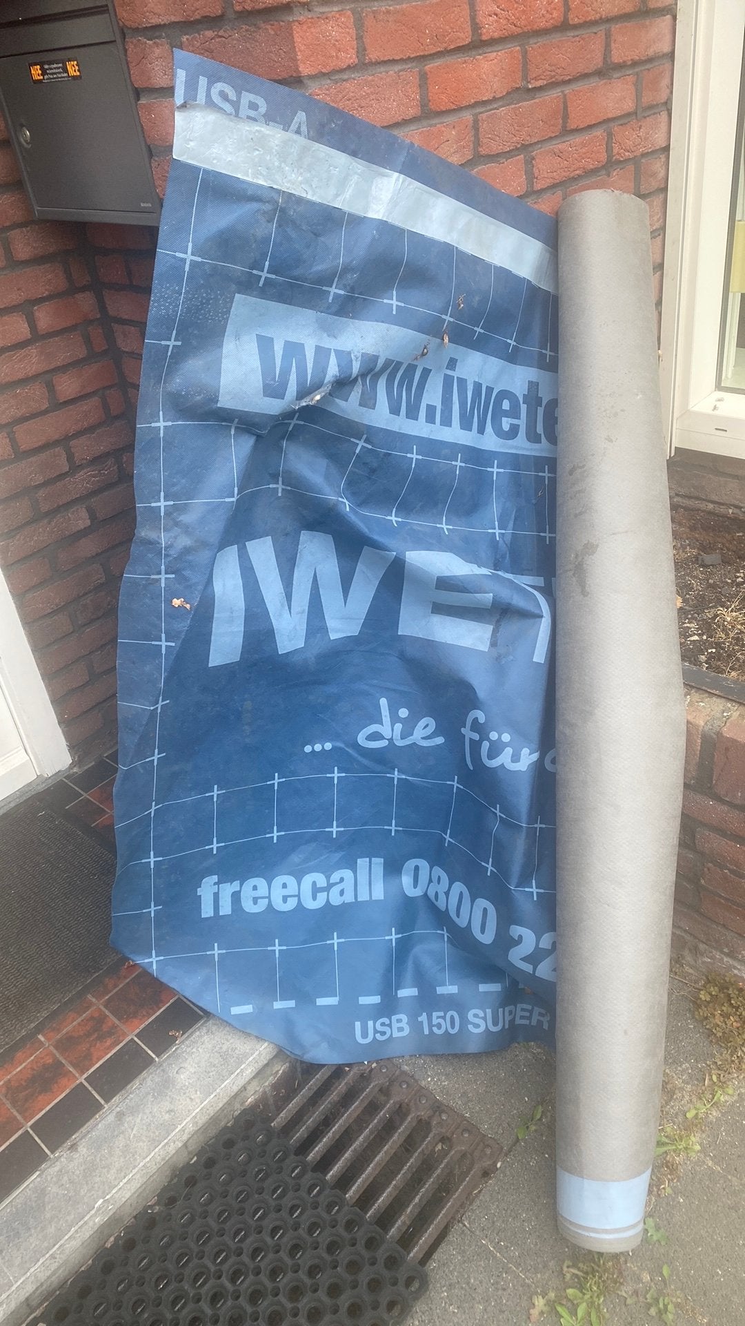 Restant dampopen dakfolie, Ophalen of Verzenden, Zo goed als nieuw, Minder dan 5 m², Folie