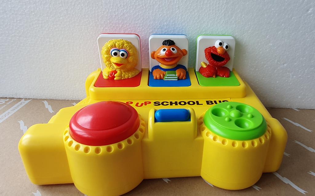 Tyco vintage sesamstraat schoolbus uit 1995., Ophalen of Verzenden, Zo goed als nieuw