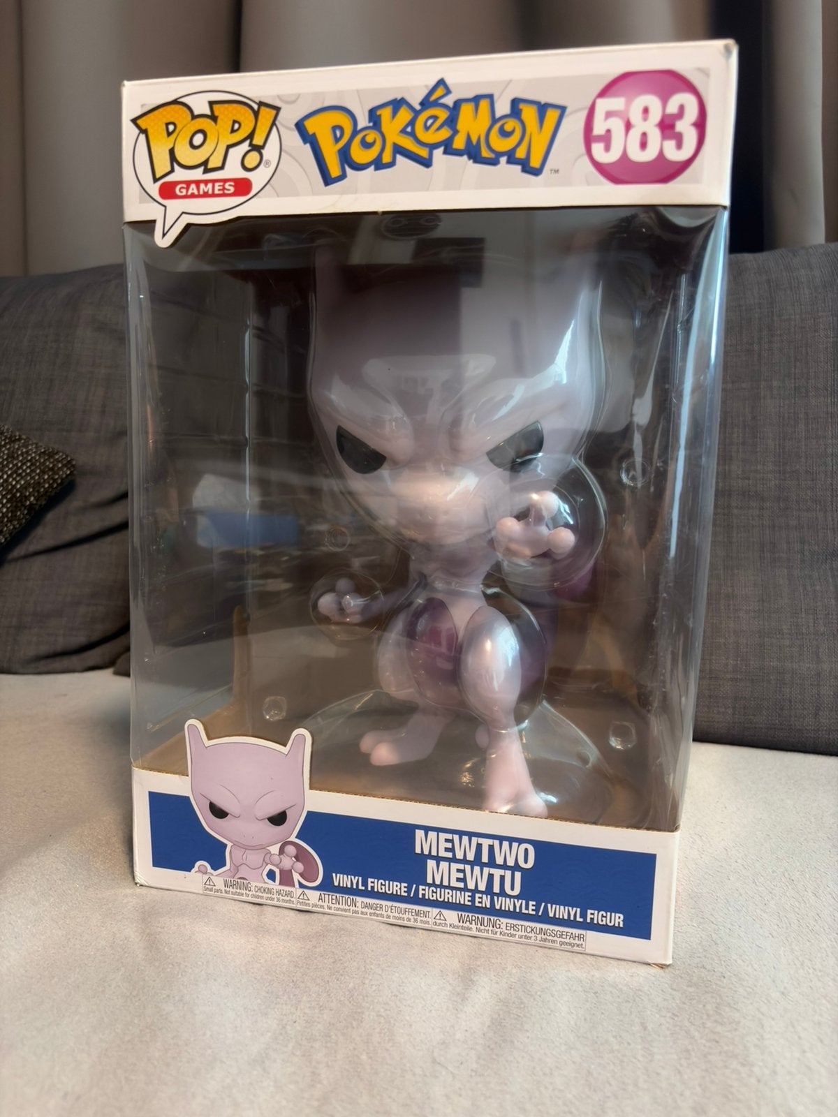 Funko Pop Jumbo Mewtwo 583, Ophalen of Verzenden, Zo goed als nieuw