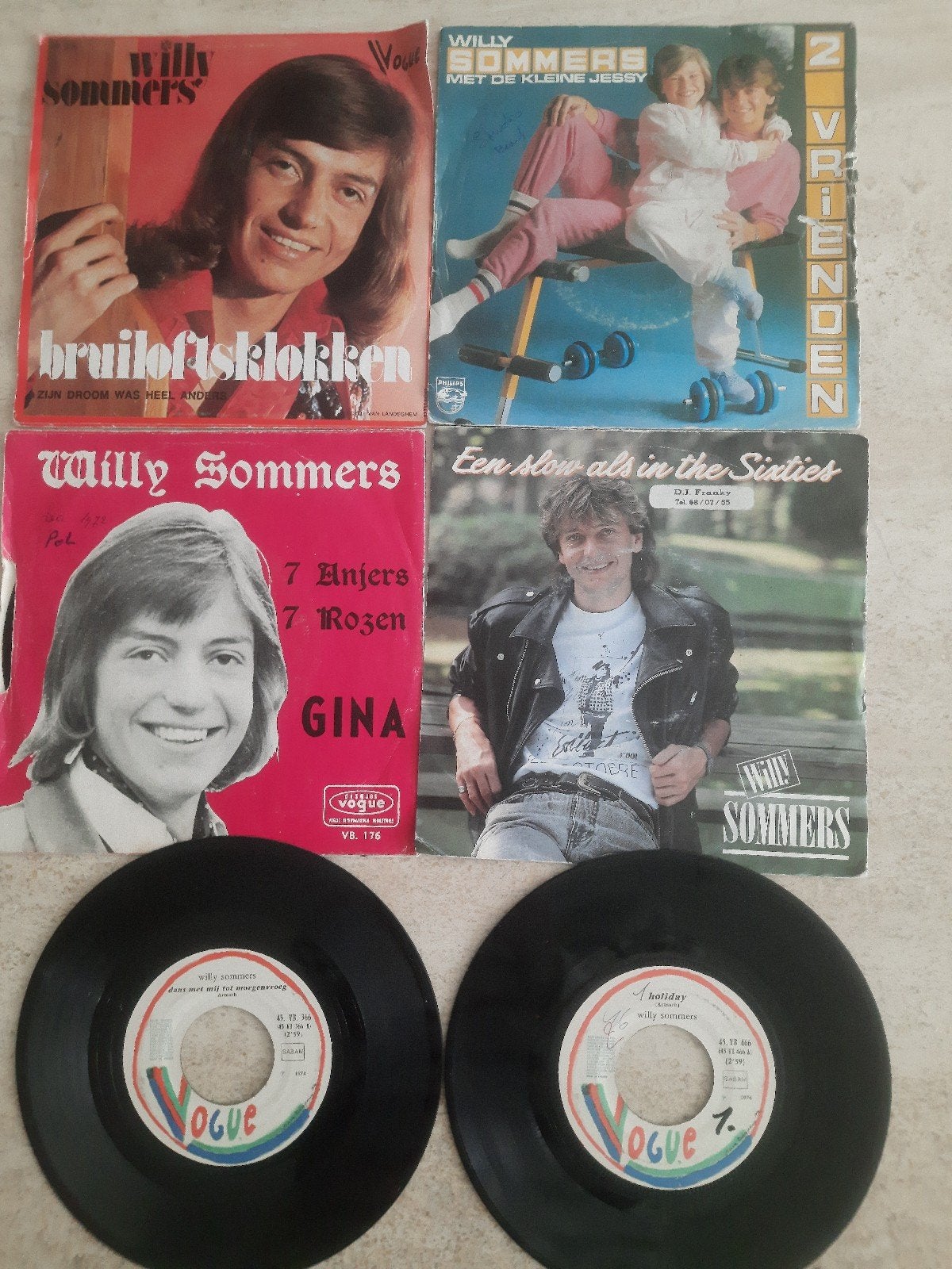 6x vinyl singels van Willy Sommers, Ophalen of Verzenden, Zo goed als nieuw, Nederlandstalig
