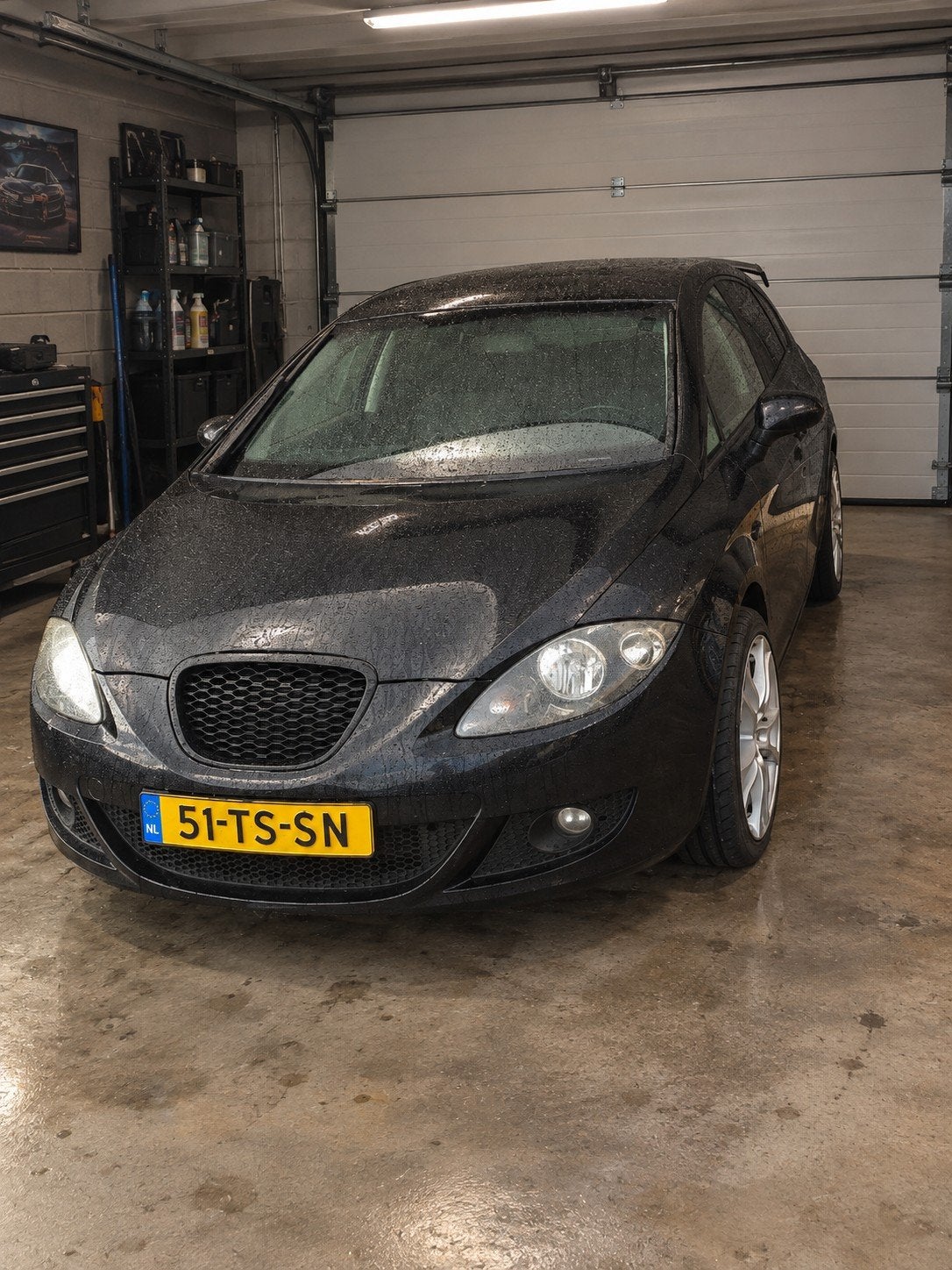 Seat Leon 2.0 FSI 16V 110KW BVY 2007 Zwart, Auto's, Voorwielaandrijving, Stof, Zwart, 4 cilinders