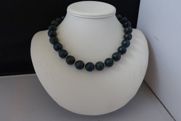 APATIET (16 mm) ketting/oorhanger-set, Verzenden, Nieuw, Steen of Mineraal, Met edelsteen