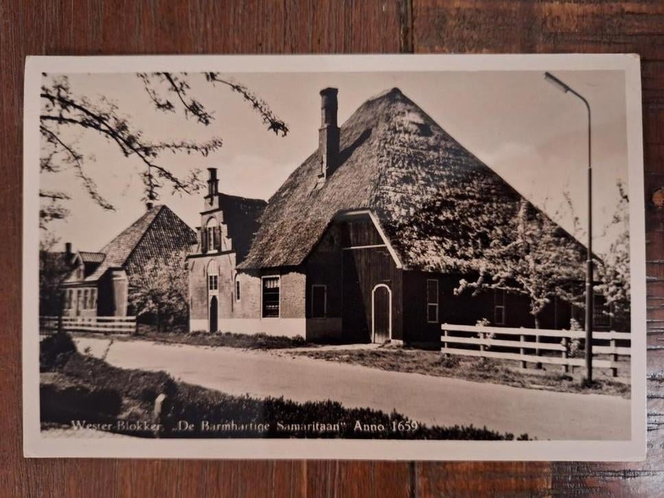 Fotokaart Wester Blokker - "De Barmhartige Samaritaan", Ophalen of Verzenden, Gelopen, Noord-Holland
