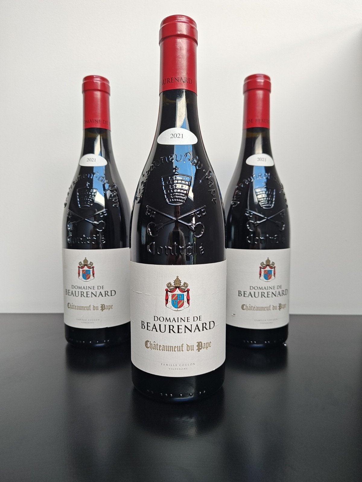 3 flessen Domaine de Beaurenard Châteauneuf-du-Pape 2021, Verzamelen, Ophalen of Verzenden