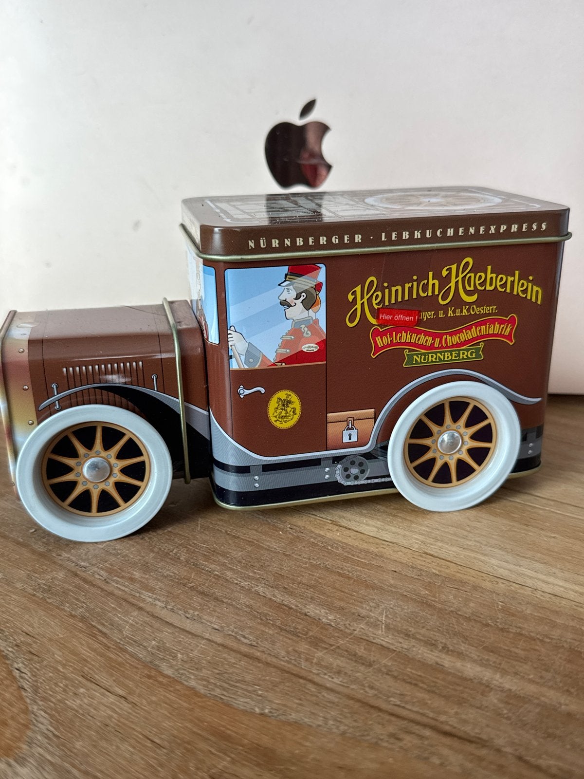 Heinrich Haeberlein Lebkuchen Express blikken vrachtwagen, Verzamelen, Ophalen of Verzenden, Zo goed als nieuw, Koek(jes), Overige merken