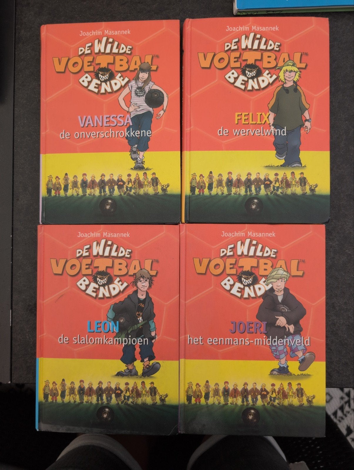 De Wilde Voetbalbende - 4 boeken van Joachim Masannek, Ophalen of Verzenden, Gelezen, Joachim Masannek, Fictie algemeen