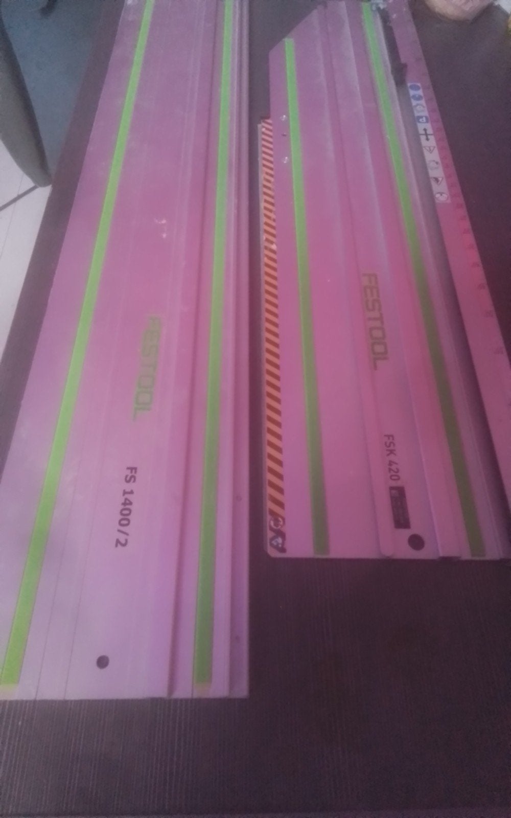 Festool Geleiderail FS 1400/2 en FSK 420, Ophalen of Verzenden, Gebruikt, Overige typen, Festool