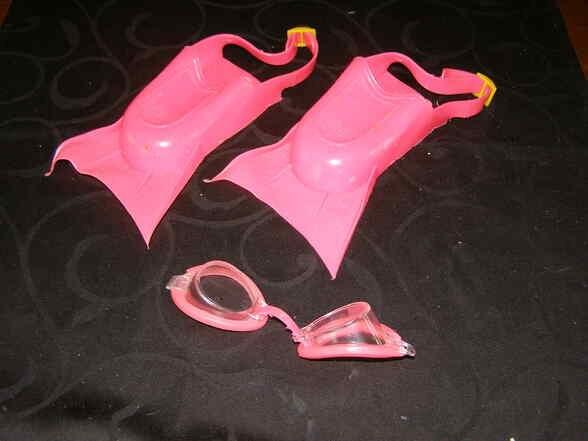 Kinderflippers + duikbril, Ophalen of Verzenden, Nieuw, Duikbril of Snorkel