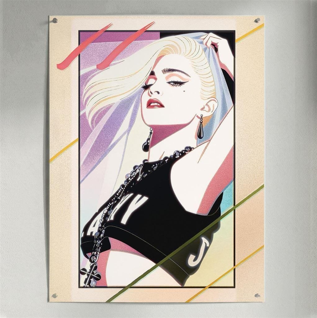 Madonna 1980s Giclee Fine Art Print | poster, Verzamelen, Verzenden, Nieuw, Poster, Artwork of Schilderij