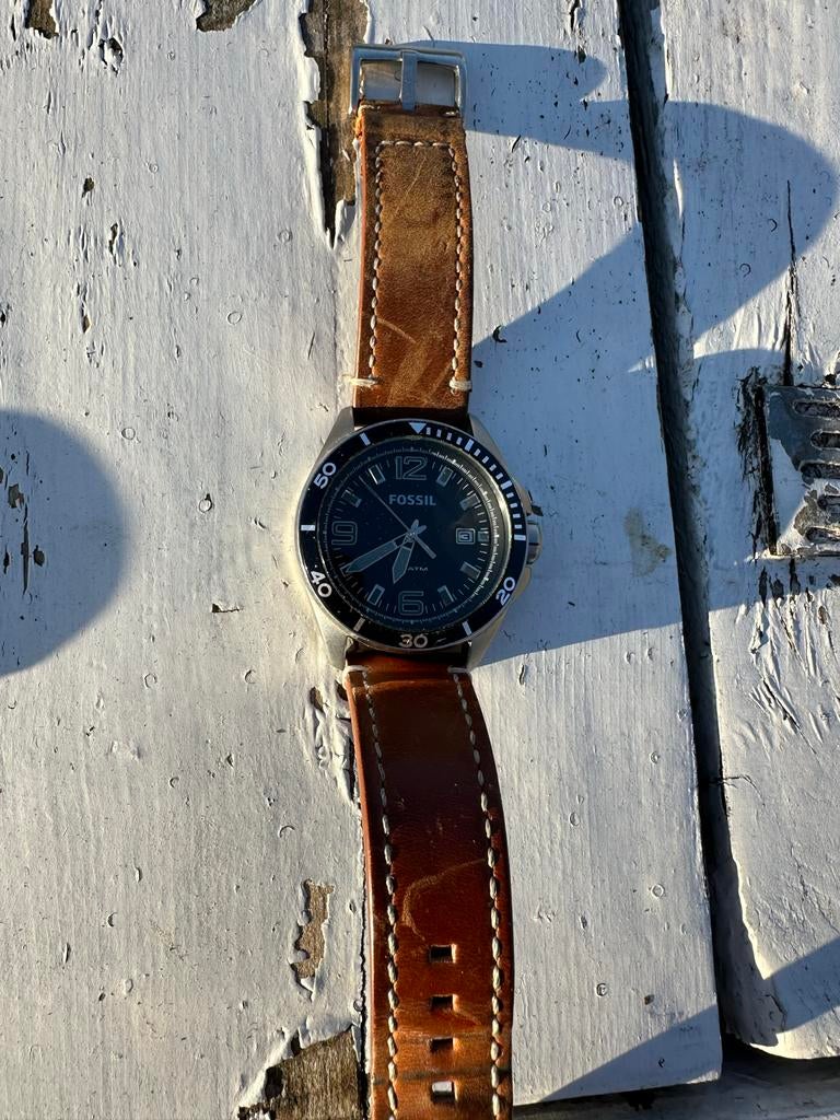 Fossil en Ferrari horloges - Nieuwe batterij!, Overige merken, Staal, Polshorloge, Ophalen of Verzenden