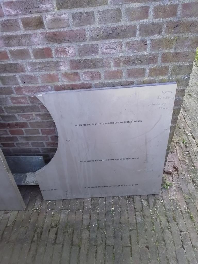 Aluminium plaat, Ophalen