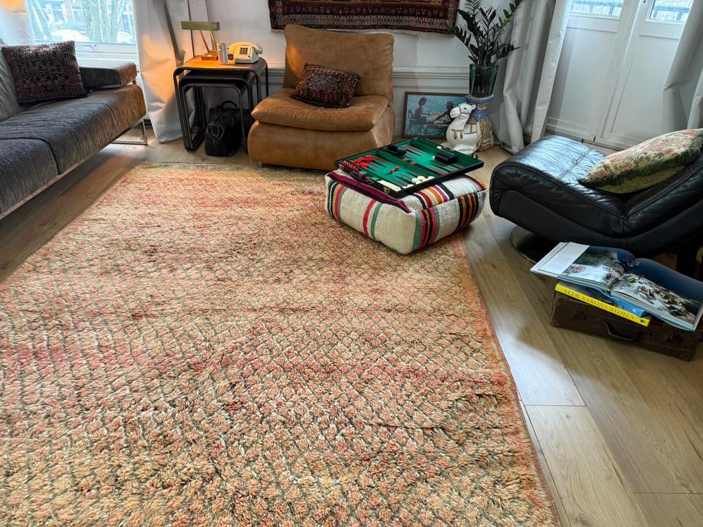 XL Vintage Berber Tapijt 320x195 cm | Marokko jaren 60-80
