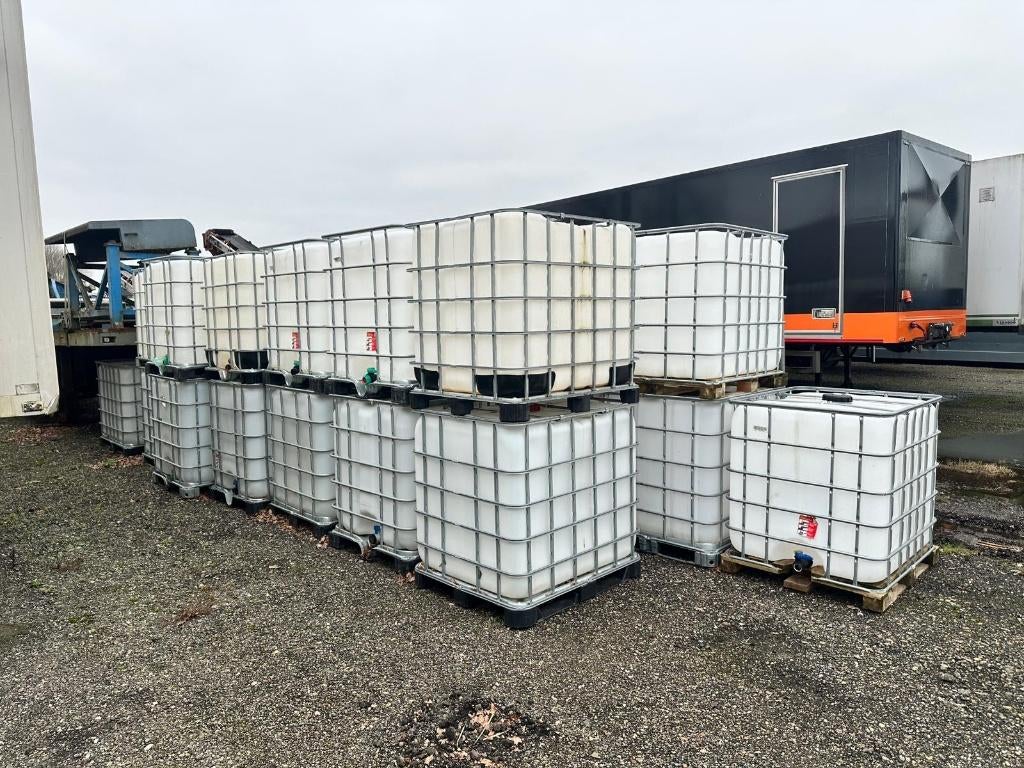 IBC-vaten 1000liter, gespoeld (Hout kratten/water opslag), Ophalen, Kunststof, Met kraantje, 150 liter of meer