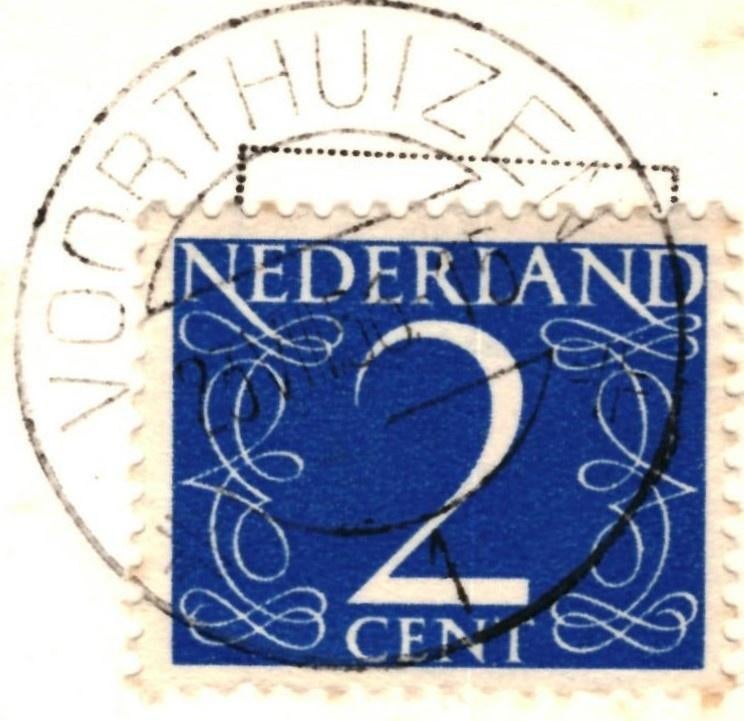991140 Voorthuizen 1956 Gld Bungalow De Heidekamp Gelopen, Ophalen of Verzenden, 1940 tot 1960, Gelopen, Noord-Brabant