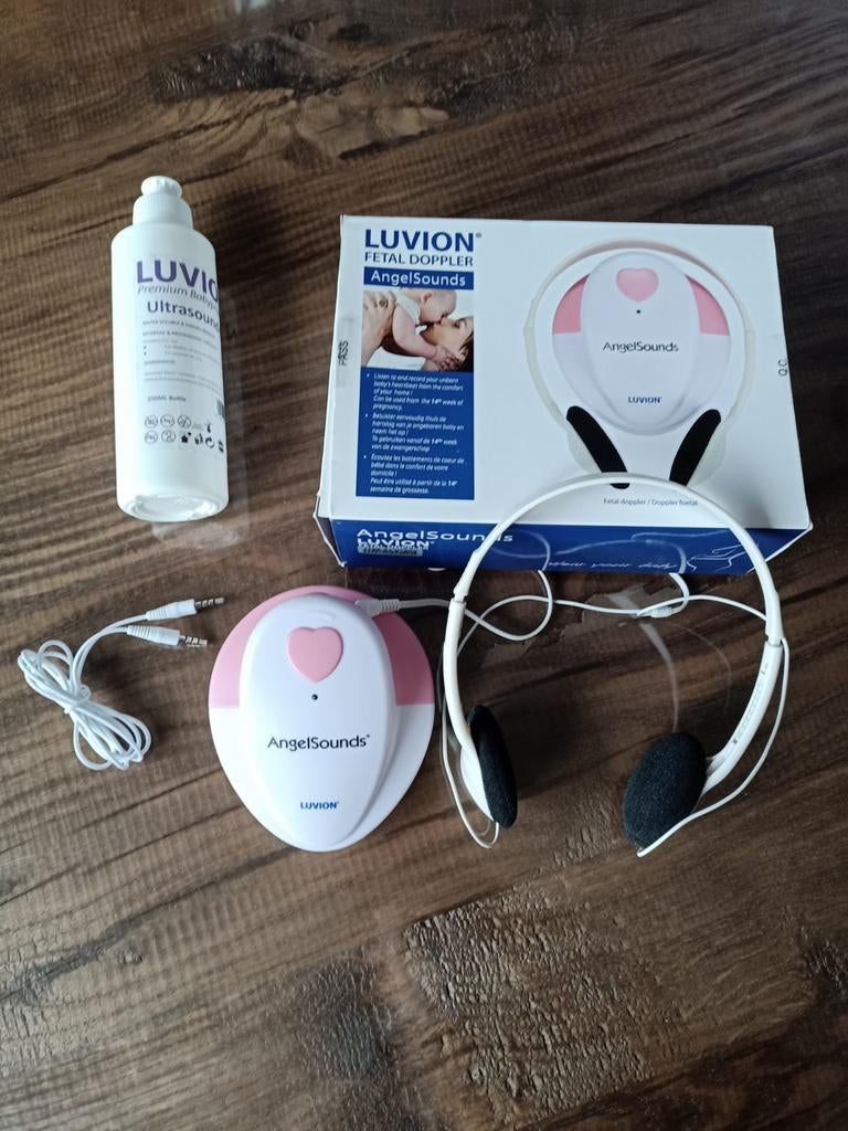 Luvion Fetal Doppler Angel Sounds + Ultrasound Gel, Kinderen en Baby's, Babyfoons, Ophalen of Verzenden, Gebruikt