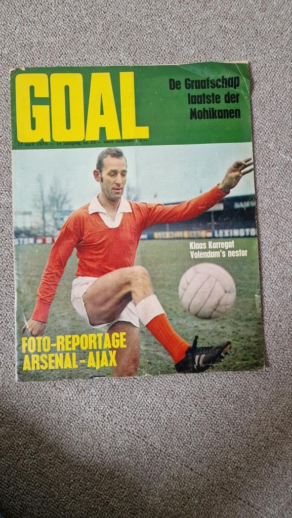 Goal Voetbalblad April 1970 + Graafschap Poster, Ophalen of Verzenden