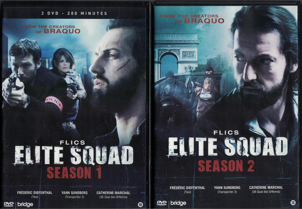 Elite Squad - serie 1 + 2, Cd's en Dvd's, Dvd's | Tv en Series, Alle leeftijden, Ophalen of Verzenden, Zo goed als nieuw, Actie en Avontuur