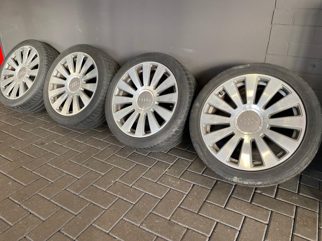 Audi A8 Velgen 19 inch 5x112 incl. Banden, Auto-onderdelen, Banden en Velgen, Gebruikt, 255 mm, Banden en Velgen, Personenwagen