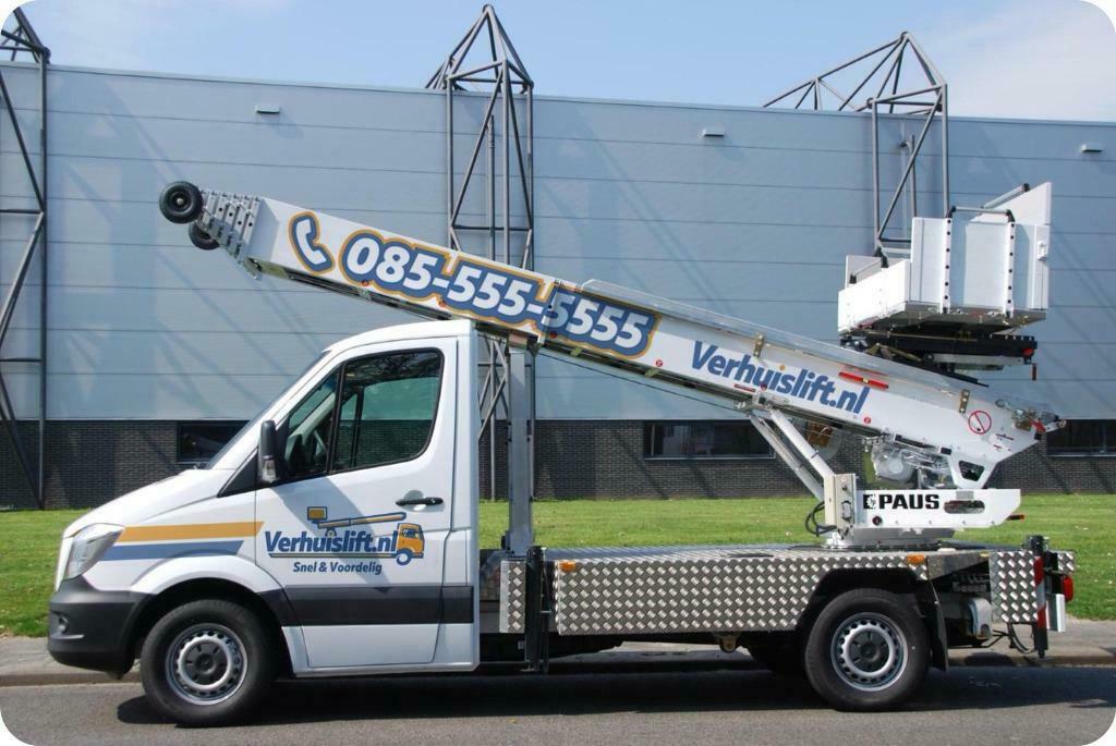 Verhuislift huren ladderlift Amsterdam Rotterdam Den Haag, Ophalen