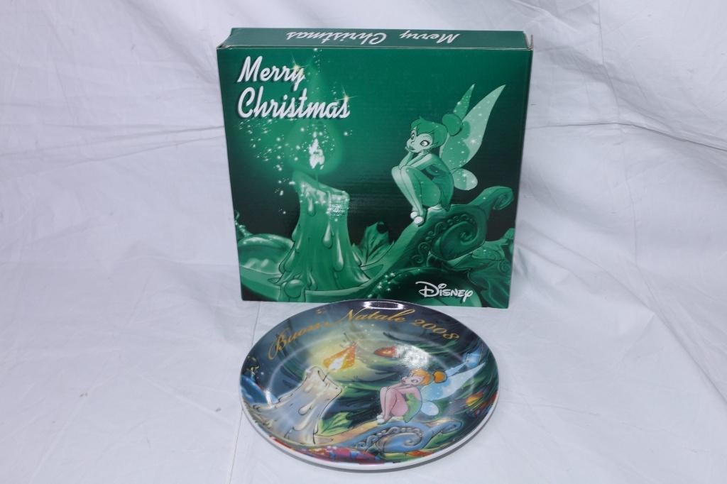 Disney Tinkerbell Peter Pan Buon Natale 2008 bord kerst, Ophalen of Verzenden, Peter Pan of Pinokkio, Nieuw, Servies