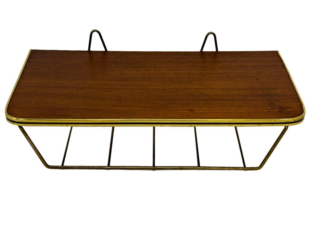 Vintage Wandplank Zwevend Nachtkastje Telefoon Kastje 60's, Gebruikt, Minder dan 45 cm, Vintage, Vintage
