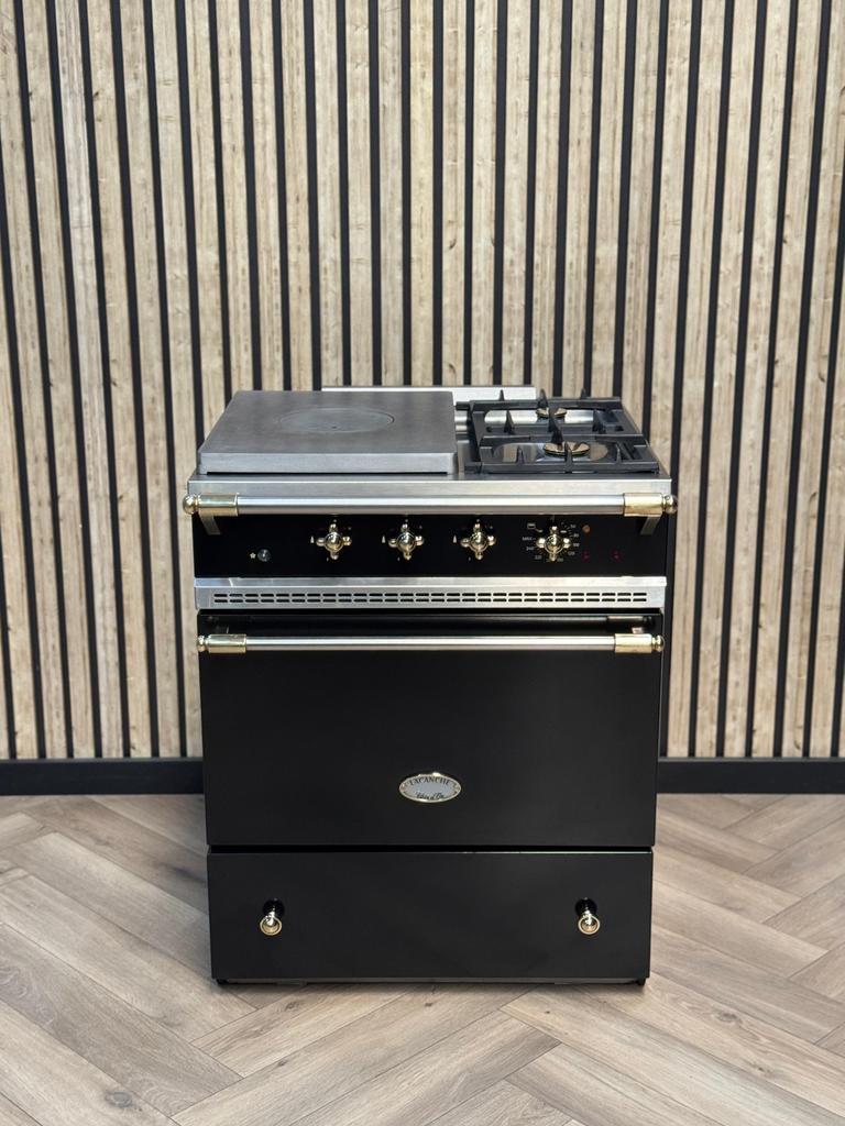 Prachtige Lacanche Zwart 70cm Gas + coup de feu, 60 cm of meer, Grill, Ophalen of Verzenden, Gas