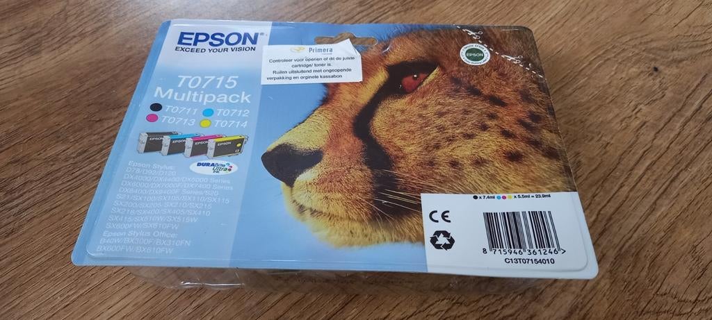 Epson T0715 Multipack Cartridges - Nieuw, Ophalen of Verzenden, Nieuw, Cartridge, Epson