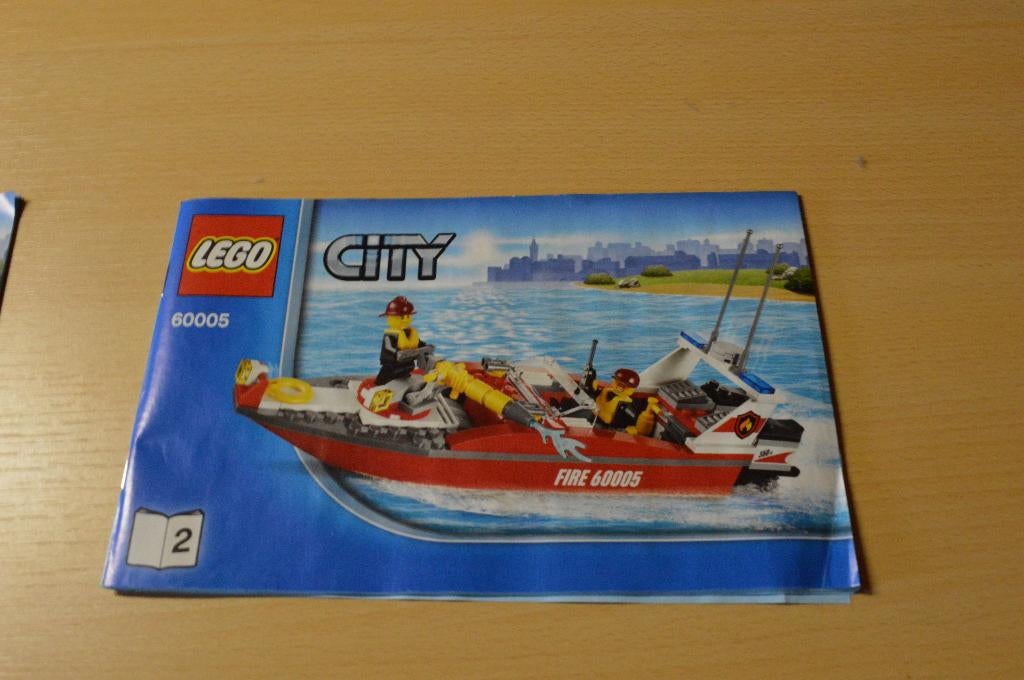 legocity 60005 brandweeerboot, Ophalen of Verzenden, Zo goed als nieuw, Complete set, Lego