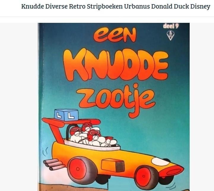 Knudde Diverse Retro Stripboeken Urbanus Donald Duck Disney, Meerdere stripboeken, Ophalen of Verzenden, Zo goed als nieuw