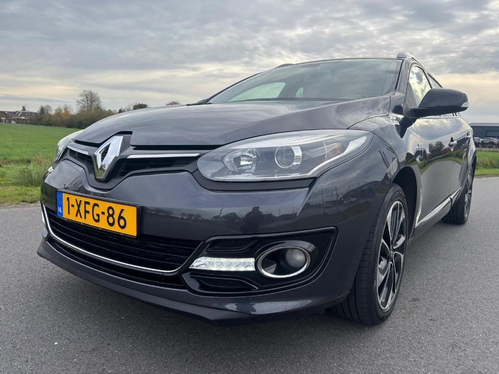 Renault Mégane 1.2 TCE Estate Trekhaak, cruise control Airco, Auto's, Renault, Voorwielaandrijving, Zwart, 4 cilinders, Leder en Stof