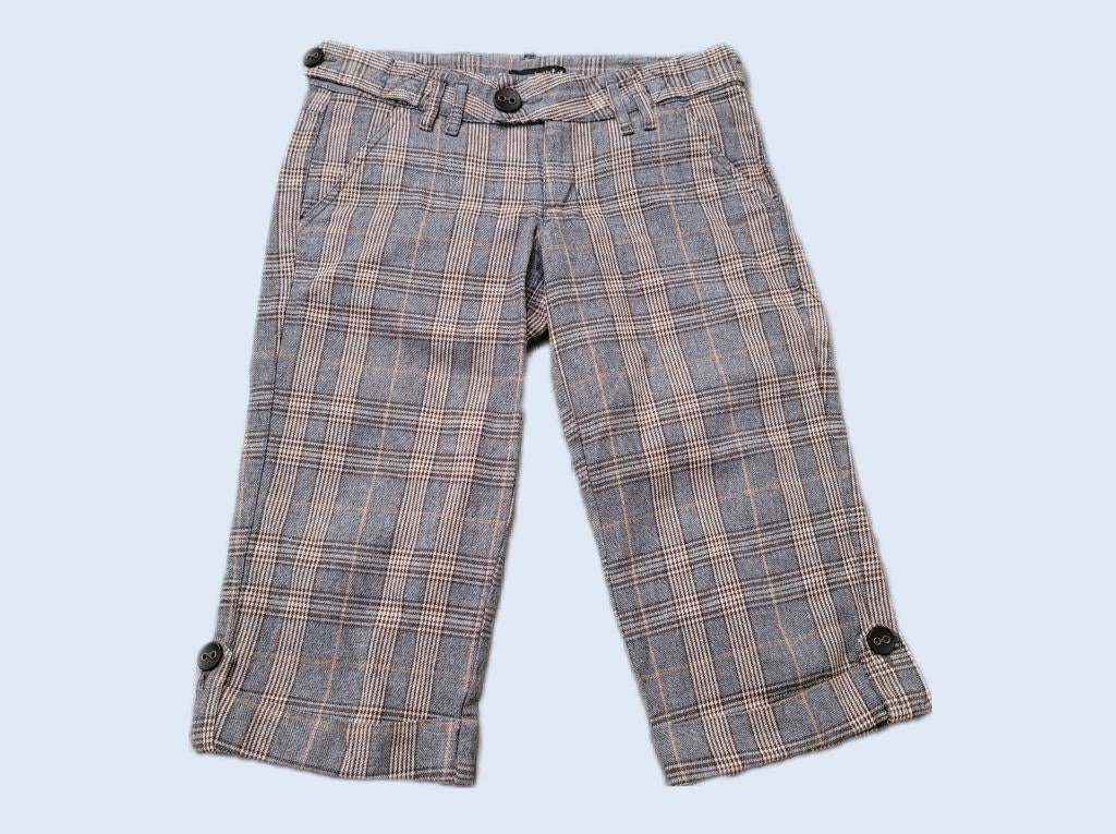 ZARA geruite halflange broek maat 34 ~ NH0119, Zara, Ophalen of Verzenden, Zo goed als nieuw, Driekwart