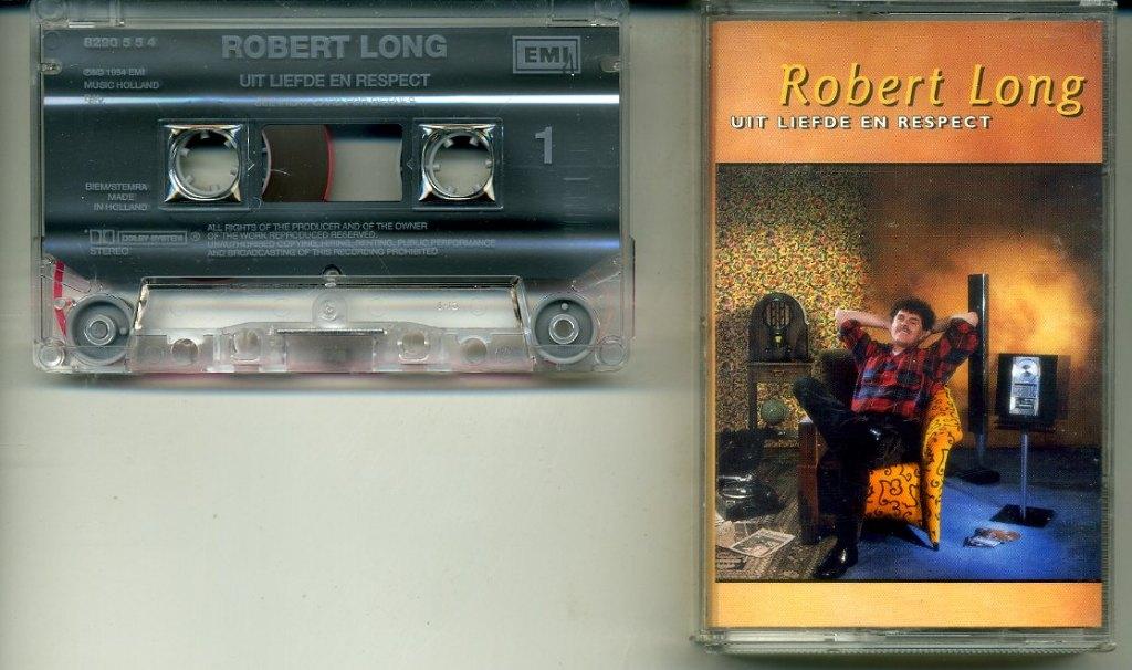 Robert Long – Uit Liefde En Respect 14 nrs cassette 1994 ZG, Cd's en Dvd's, Cassettebandjes, 1 bandje, Ophalen of Verzenden, Zo goed als nieuw
