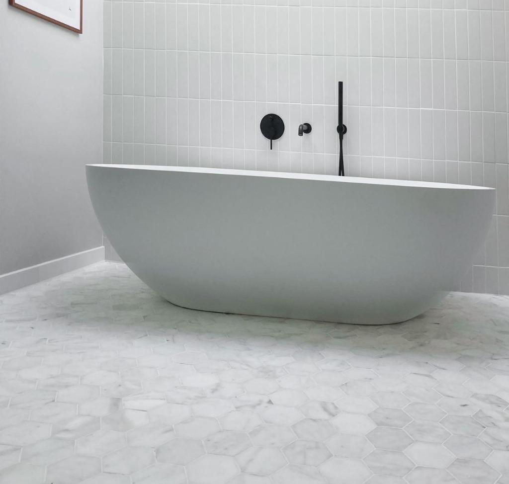 Mosaic Marmer Hexagon Bianco Carrara 150mm, Doe-het-zelf en Verbouw, Tegels, Verzenden, Wandtegels, Nieuw, 20 tot 40 cm