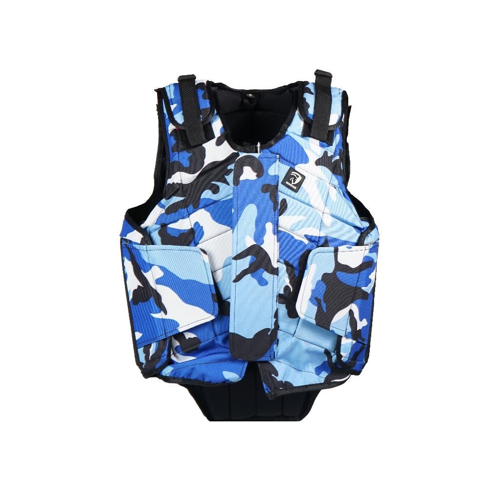Blauwe legerprint Horka Flex bodyprotector Adult L en XL, Dressuur, Nieuw, Ophalen of Verzenden, Info@horka.com