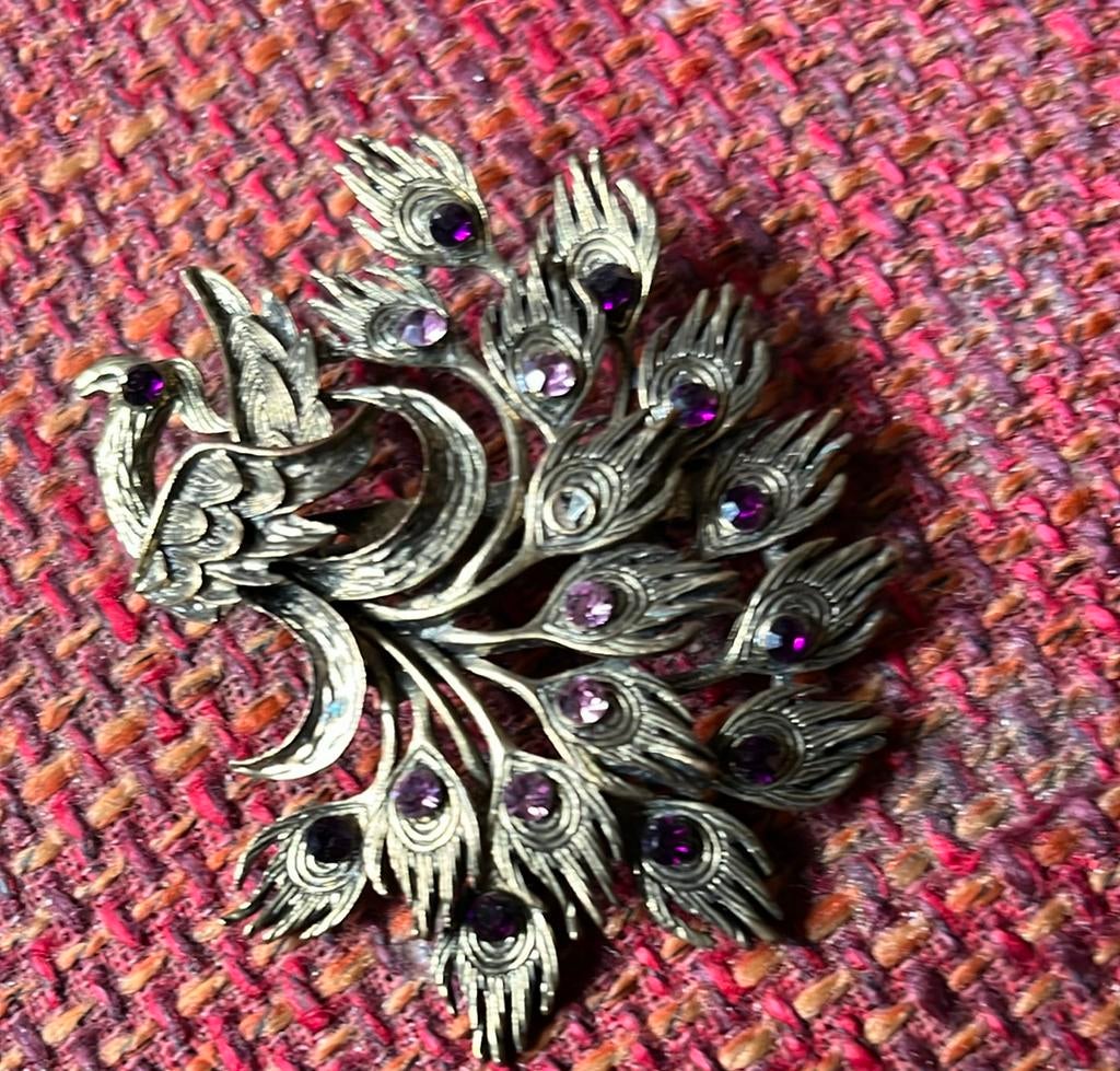Een mooie Pauw als Broche, Ophalen of Verzenden, Zo goed als nieuw, Overige materialen