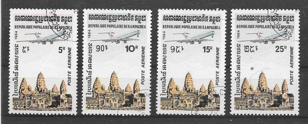 Cambodja 1984  Angkor, Verzenden, Gestempeld, Zuidoost-Azië