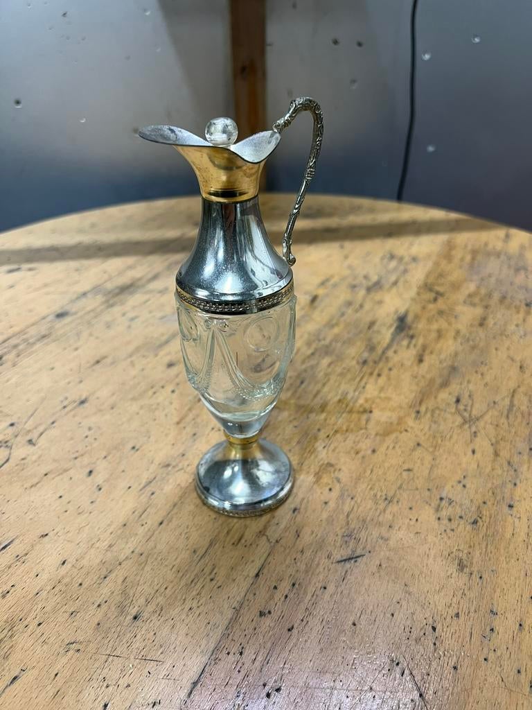 Te koop karaf zilveren karaf kleine karaf, Antiek en Kunst, Antiek | Glas en Kristal, Ophalen of Verzenden