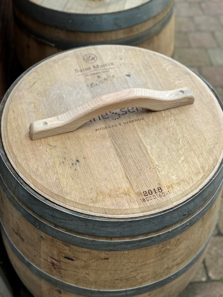 Deksel voor regenton, wijnvat 225 liter, 150 liter of meer, Ophalen of Verzenden, Zo goed als nieuw, Hout