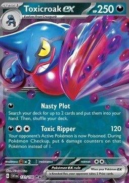 Pokemon - Toxicroak ex (SVI 131) Double rare.., Ophalen of Verzenden, Nieuw, Losse kaart, Foil