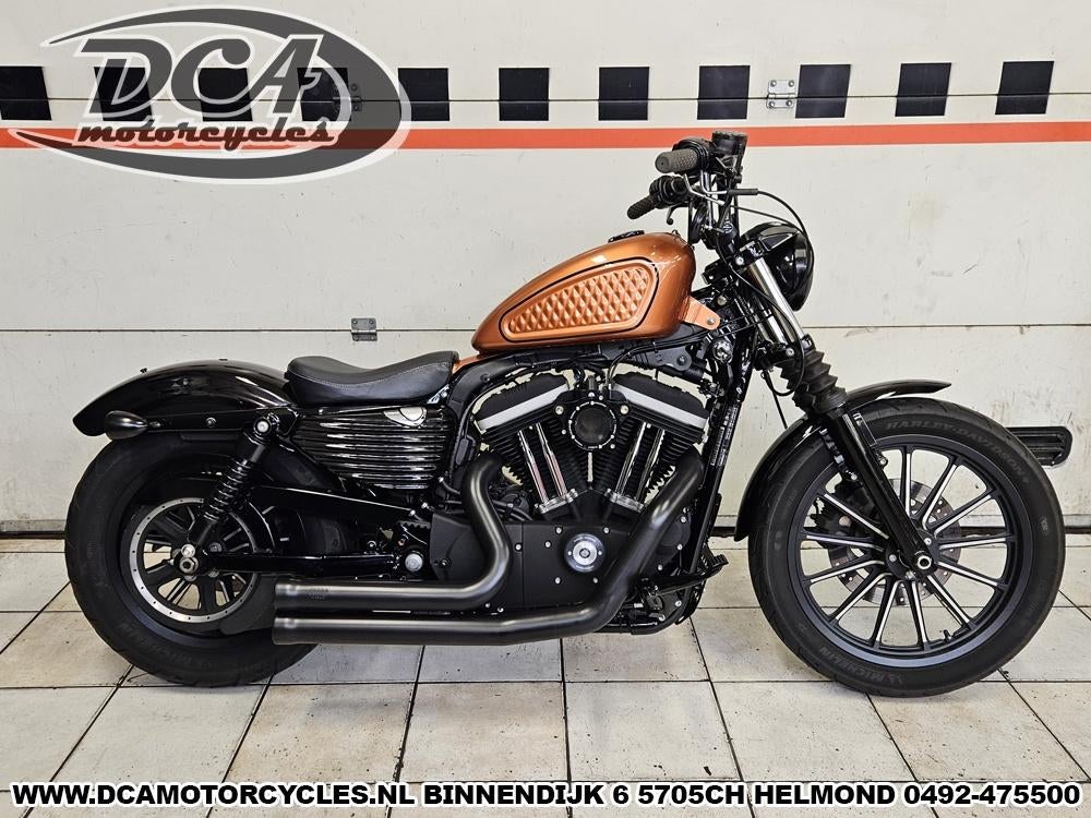 Harley-Davidson XL883N Sportster Iron 2013 Custom tank, 2 cilinders, Sportuitlaat, Chopper, Bedrijf
