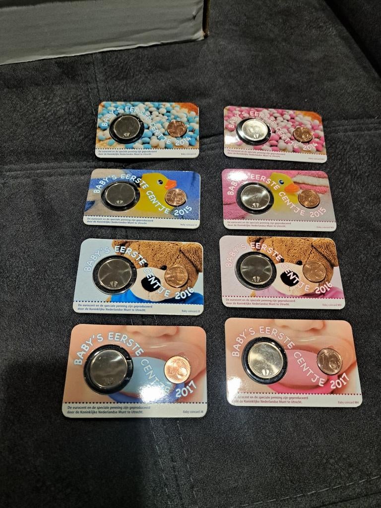 Diverse coincard 8 stuks, Ophalen of Verzenden, Nederland, Munten