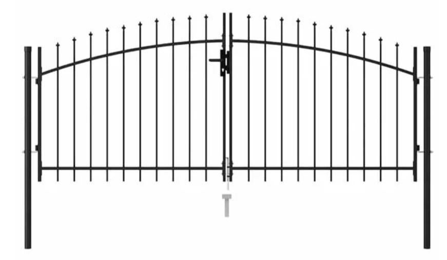 IJzeren tuinpoort hek poort draaihek 3x1,25 m GRATIS BEZORGD, Tuin en Terras, Verzenden, P. Venemakade 163c, 9605 PN Kiel-Windeweer