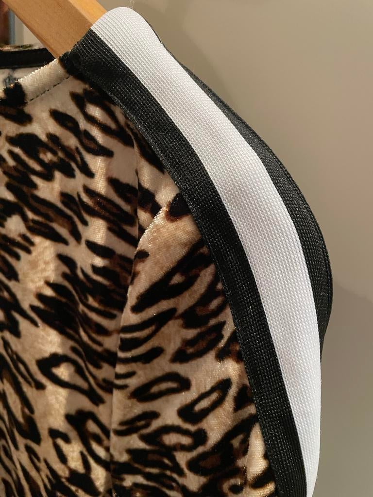 Carnavalsjurk panterprint met accessoires - Maat M, Kleding | Dames, Carnavalskleding en Feestkleding, Ophalen of Verzenden, Zo goed als nieuw