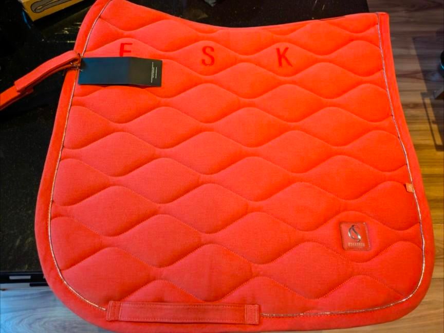 Eskadron shabrak zadeldek Coral blossom denim dressuur full, Ophalen of Verzenden, Nieuw