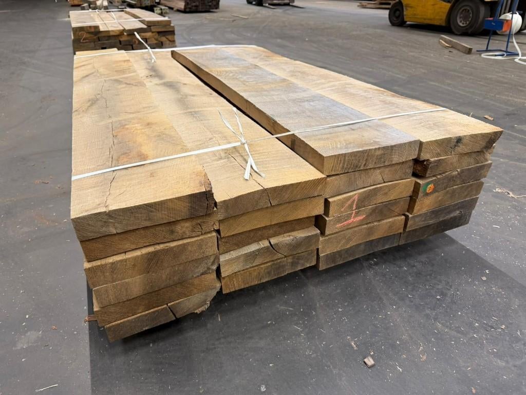 Europees Eiken KD 8/12%, Doe-het-zelf en Verbouw, Hout en Planken, 25 tot 50 mm, Eiken, Nieuw, Ophalen of Verzenden